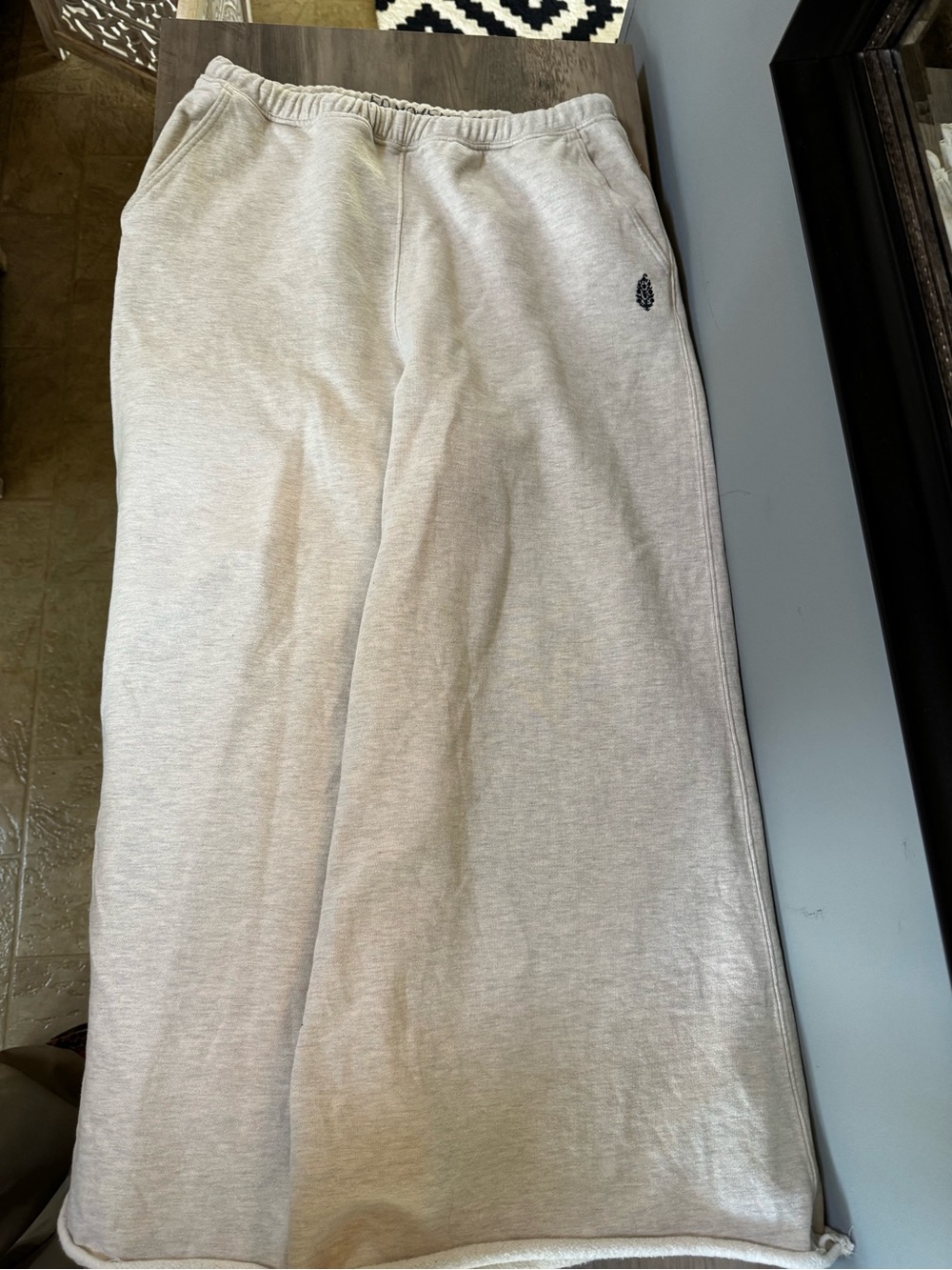 FP Movement by Free People Cream Wide-Leg Drawstring Pants - Picture 3 of 11